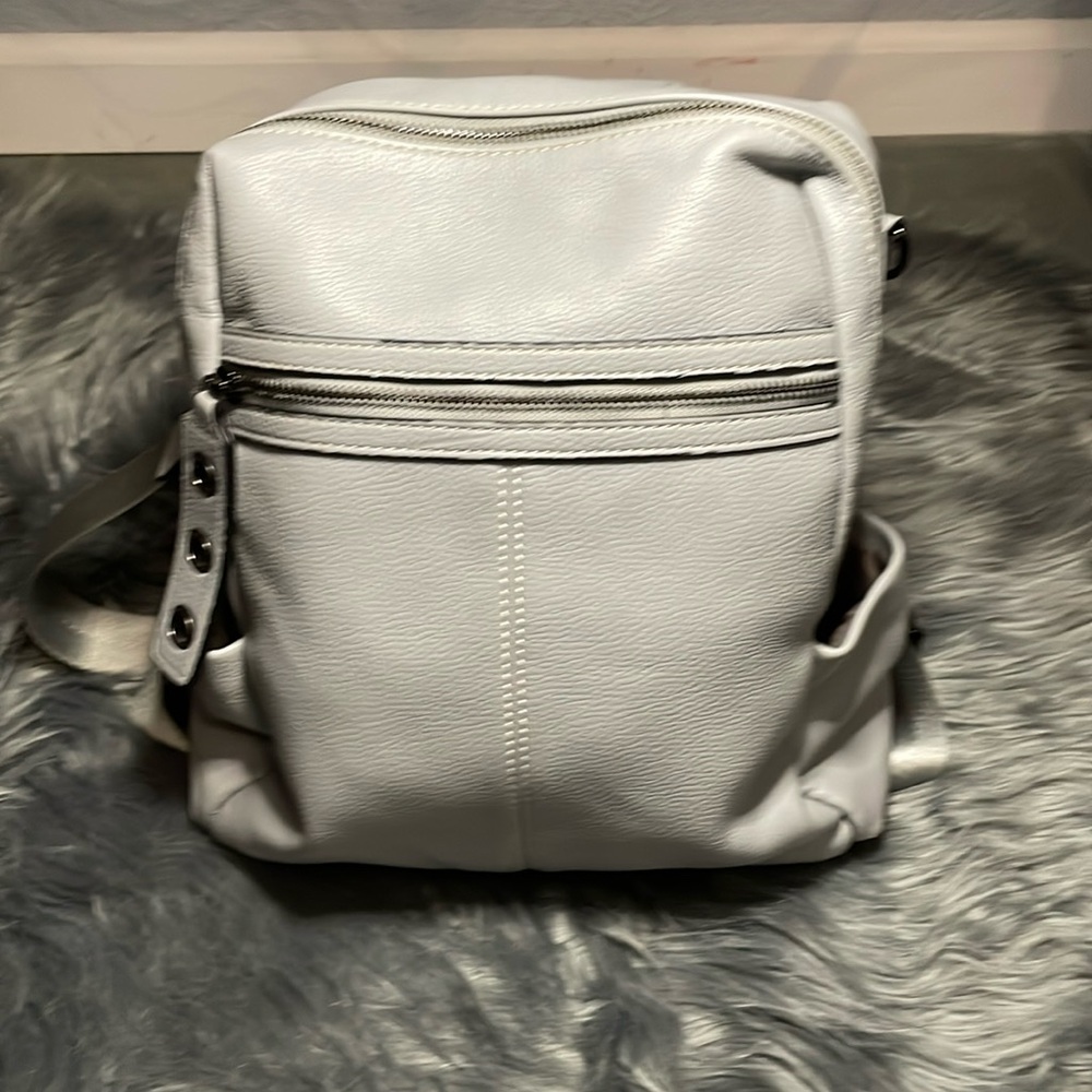 Gray backpack/crossbody